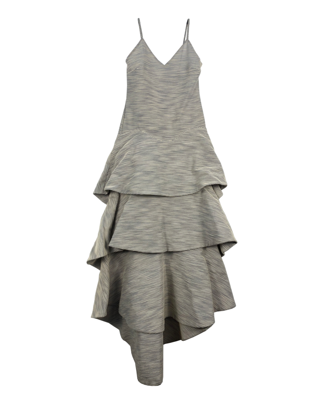 Фото товара Ярусное платье на молнии с подолом